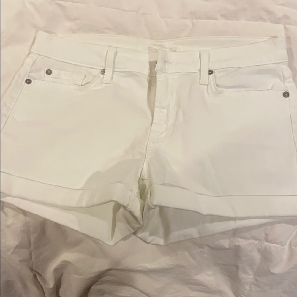 7 for all mankind white shorts